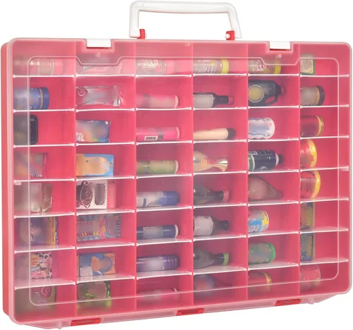 Vista 16 de FULLCASE Funda compatible con 5 Surprise for Mini Brands Toys Series 1-4, almacenamiento de cápsulas misteriosas, para colección Mini Mart Azul