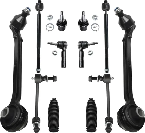 Vista 16 de Detroit Axle - Kit de extremo de 12 piezas para Ford Explorer Mercury Mountaineer 1998-2001 1999 2000, 2 brazos de control delanteros superiores