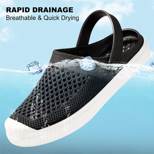 Vista 5 de Women Water Shoes Garden Clogs Quick-Dry Water Gardening Shoes for Lightweight Breathable Beach Sandals for Swim