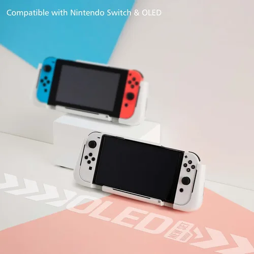 Vista 9 de Plenbo G-case Protective Switch Grip Case for Nintendo Switch & OLED - BT5.0 Version- All-in-One Gaming Charging Case with Modular Battery