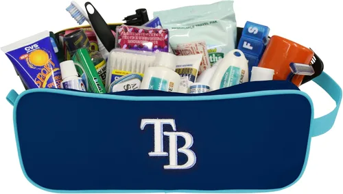 Vista 5 de Charm14 Estuche de viaje MLB con logotipo bordado de Little Earth Miami Marlins