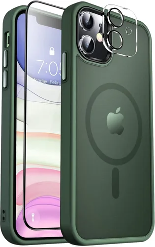 Vista 126 de MOCCA - Funda magnética resistente para iPhone XR de 6.1 pulgadas, compatible con MagSafe, funda con protección contra caídas de grado militar