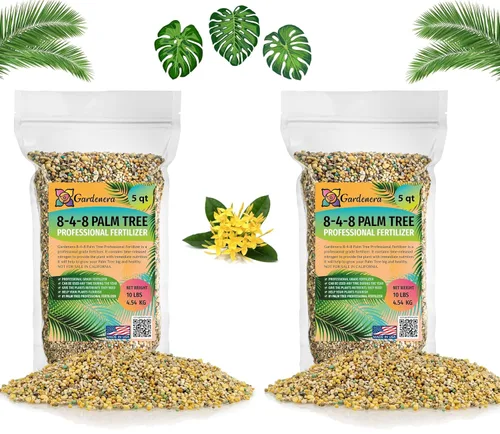 Vista 92 de Fertilizante profesional de palmeras prémium 8-4-8 Plantas en macetas de interior y palmeras de paisaje al aire libre Fertilizante nitrogenado