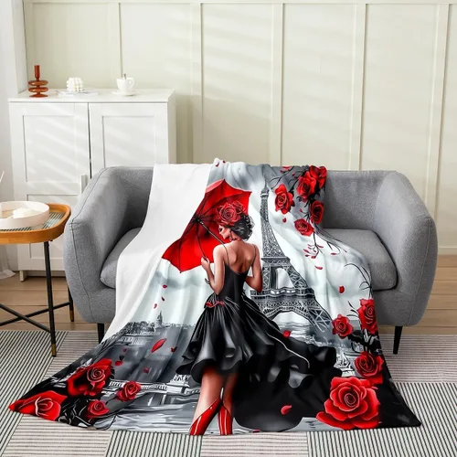 Vista 20 de Erosebridal American Flag Throw Blanket 40x50 Inch Sofa Bed Couch Decor,Rustic Deer Hunting Fleece Blanket for Kids Boys Girls,Farmhouse Cabin Bed