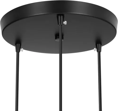 Vista 8 de Kit de toldo de lámpara de araña Canomo de 10 pulgadas con placa de luz de techo y todos los accesorios, incluye gancho, sujetador de cable