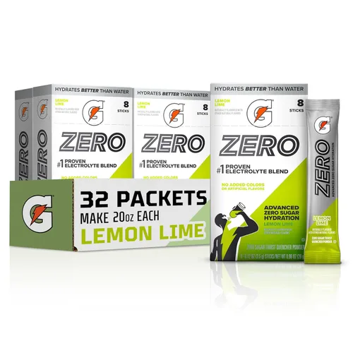 Vista 12 de Gatorade Mezcla de bebida en polvo con electrolitos sin azúcar, Mashups Glacier Freeze-Fruit Punch, (32 porciones), sin sabores artificiales, sin