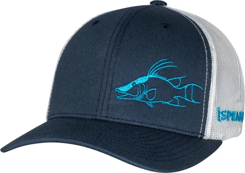 Vista 4 de Hogfish Trucker Hat: Adjustable Snapback Pesca Submarina Pesca