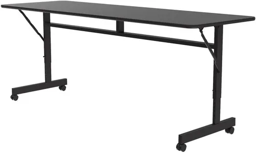 Vista 12 de Correll Econline - Mesa de oficina con tapa abatible, 24 x 48 pulgadas, granito gris Gris (Gray Granite)
