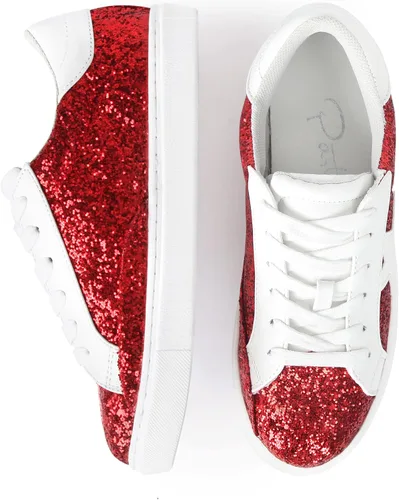 Vista 5 de PARTY Zapatos deportivos de moda para mujer, con cordones, cómodos, acolchados, para caminar