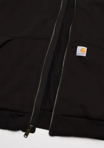 Vista 5 de Carhartt Rain Defender - Sudadera con cremallera completa con forro térmico y ajuste holgado para hombre, Latón