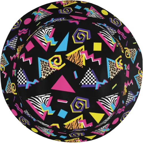 Vista 6 de Sombreros de pescador retro de los años 80 y 90 para mujeres y hombres, sombrero de sol fresco para regalo