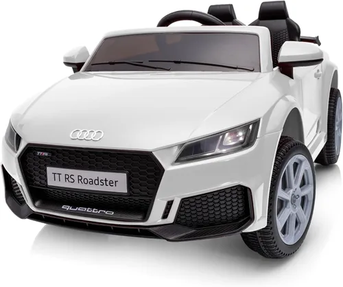 Vista 9 de Audi TTRS 12V - Juguetes de paseo con licencia para niños pequeños de 1 a 3 años Azul oscuro