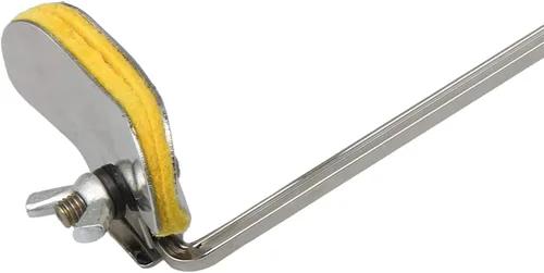 Vista 5 de Yibuy Saxofón Plata Marzo Lira Saxofón Soprano Clip Varilla recta longitud 8.268 in