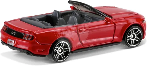 Vista 3 de Hot Wheels 2017 Factory Fresh 2015 Ford Mustang GT Convertible 7/365, rojo