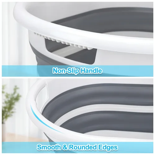 Vista 6 de ddLUCK Bañera plegable multifuncional para mascotas, bañera portátil para interiores y exteriores, bañera de lavado plegable para mascotas pequeñas