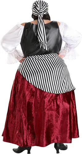 Vista 5 de Women's Tavern Buccaneer Costume Plus Size Deluxe Pirate Wench Costume