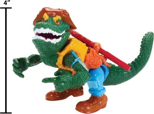 Vista 2 de Teenage Mutant Ninja Turtles: Figura básica clásica original de Leatherhead de 4 pulgadas por Playmates Toys