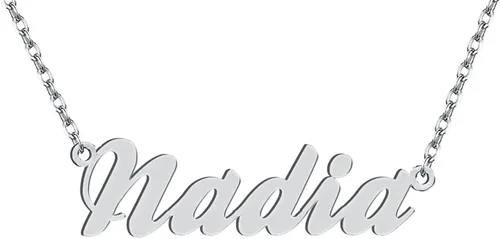 Vista 284 de Personalized Custom Name Pendant Necklace Stainless Steel for Women