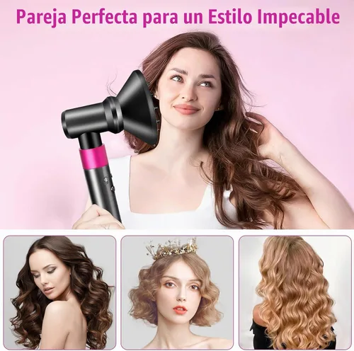 Vista 6 de Juego de accesorios de difusor y adaptador para Dyson Airwrap, concentrador y adaptador