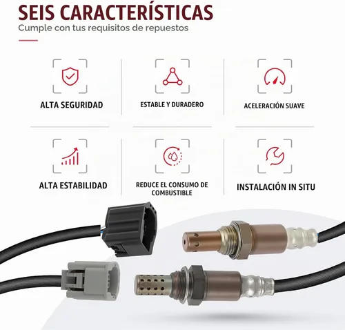 Vista 5 de Juego de sensores de oxígeno para Mazda 3 2006-2009 2.0L 2.3L