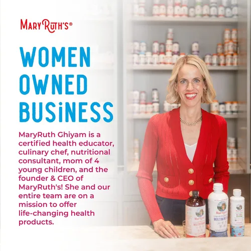 Vista 9 de MaryRuth's Multivitamínico para mujeres mayores de 40 años Sin azúcar Vitaminas veganas para mujer Apoyo inmunológico Multivitamínico diario