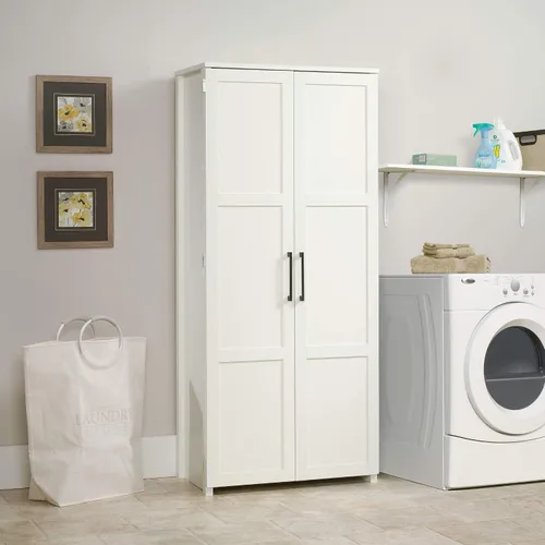 Vista 4 de Sauder HomePlus Armario de almacenamiento/despensa, acabado blanco