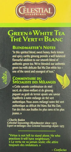 Vista 2 de Celestial Seasonings Té verde miel limón ginseng, 20 unidades (paquete de 6)