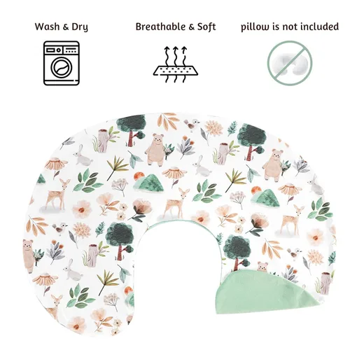 Vista 2 de Funda de almohada de lactancia, 1 unidad, funda de almohada de lactancia extraíble para almohadas de lactancia, funda súper suave y cómoda