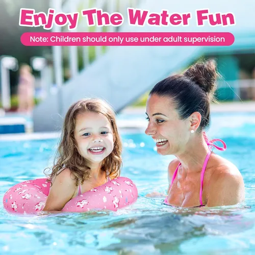 Vista 3 de Chaleco de natación para niños pequeños, chaqueta flotante para niños y niñas de 3 a 6 años (29 a 55 libras), chalecos de entrenamiento de natación