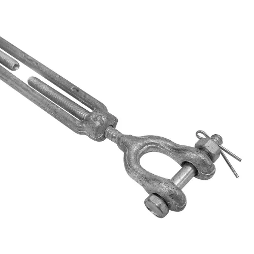 Vista 2 de 1/4 "x 4" Marinos Tensor Mandíbula Ojo Polea Galvanizado Drop Forge Acero Giratorio Ojo De Alzamiento WLL 500 Lbs Cap