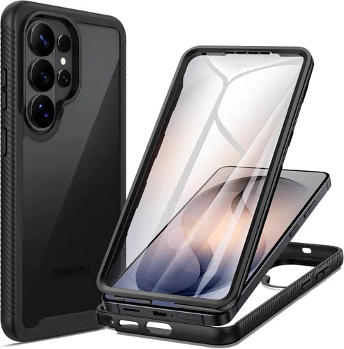 Vista 16 de seacosmo Diseñada para funda de teléfono Galaxy A14 5G, cubierta de cuerpo completo a prueba de golpes, con protector de pantalla integrado, funda