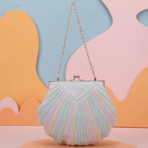 Vista 7 de Fawziya Pearl Clutch para Boda Noche Bolsa Formal