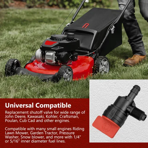 Vista 2 de MaxLLTo Válvula de cierre de combustible de repuesto 399517 396224 698182 compatible con Briggs & Stratton para línea de combustible ID de 1/4