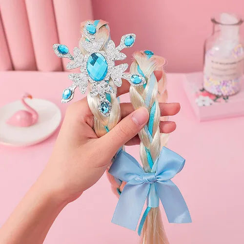 Vista 5 de Peluca de princesa de hielo, accesorios para el cabello