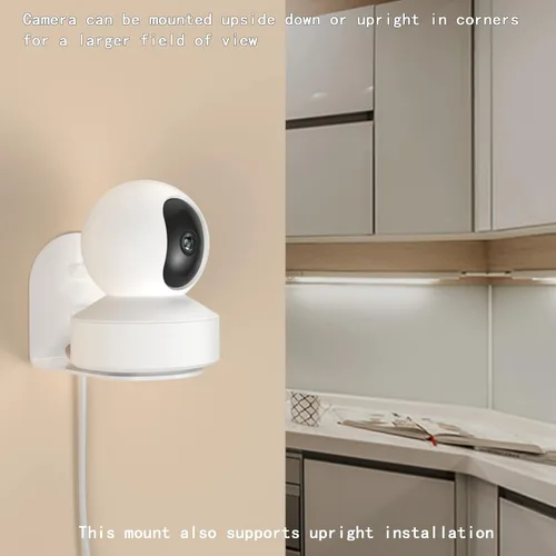Vista 5 de Zwolf Soporte de pared de metal en L para cámara Reolink, proporciona mejores ángulos de visión para cámara interior Reolink (no incluida)