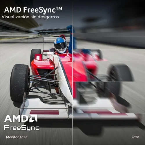 Vista 3 de Acer Nitro - Monitor para juegos IPS QHD 2560 x 1440 de 27 pulgadas AMD FreeSync Actualización de hasta 180 Hz Hasta 0.5 ms DCI-P3 95%