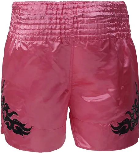 Vista 5 de FLKKY Muay Thai - Pantalones cortos de boxeo para hombres y mujeres, de alta calidad, para entrenamiento de artes marciales, gimnasio, boxeo