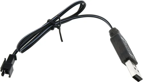 Vista 5 de MEETOOT DC 3.6V 250mA Salida Ni-Cd Ni-Mh Batería Cable de carga USB SM 2P Plug