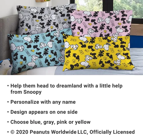 Vista 3 de Funda de almohada personalizada Let’s Make Memories - Funda de almohada personalizada para niños con nombre - Funda para almohada de tamaño estándar