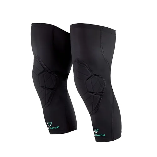 Vista 5 de Rodilleras Protección de articulaciones de manga de compresión Tecnología de absorción de impactos Hombres Mujeres Niños, Negro, Talla S