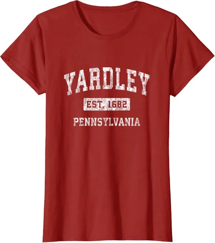 Vista 68 de Yardley Pennsylvania PA - Camiseta de manga corta, diseño deportivo