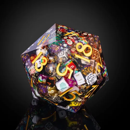 Vista 45 de UDIXI Juego de dados de piedras preciosas de amatista, dados DND de piedra de cristal D&D con estuche de regalo para juegos de rol y juegos de mesa