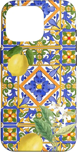 Vista 20 de Sicilian,Italian,Summer,Tiles,Citrus,Mosaic,Majolica Art Case for iPhone 17
