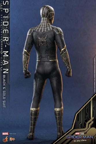 Vista 5 de Hot Toys 16 Spider-Man - Traje negro y dorado - Spider-Man No Way Home