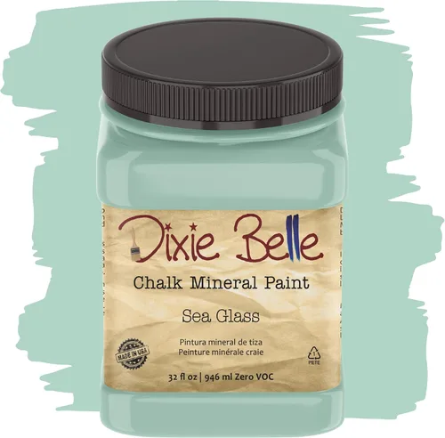 Vista 154 de Pintura para muebles con acabado de tiza Dixie Belle Paint Company - Amatista (4oz) - Pintura mineral de tiza chic púrpura profundo mate