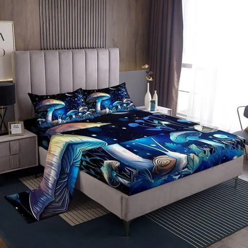 Vista 27 de Manfei Juego de sábanas de baloncesto para niños, tamaño individual, juego de ropa de cama temática deportiva para decoración de habitación de niños