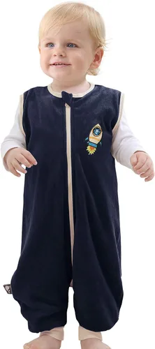 Vista 8 de Baby Sleep Sack Spring Autumn Warm Infant Walking Sleeping Bag with Legs Wearable Blankets Pajamas 1-4T