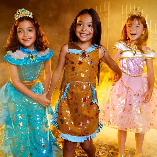 Vista 5 de Disney Disfraz de Pocahontas para niños