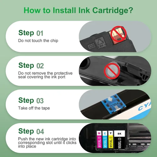 Vista 5 de Cartuchos de tinta 950 951 de repuesto para HP 950 951 XL compatible con impresora HP OfficeJet Pro 8610 8600 8620 8100 8630 8625 8615 8660 276dw