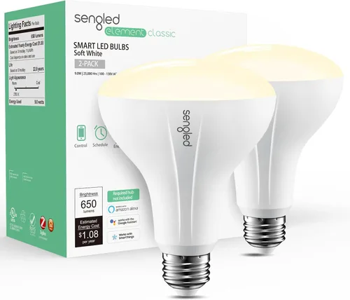 Vista 19 de Sengled - Bombillas inteligentes Zigbee, requiere un concentrador inteligente, funciona con SmartThings y Echo con concentrador incorporado, control